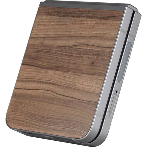 Natural Walnut Wood Galaxy Z Flip6 Skin